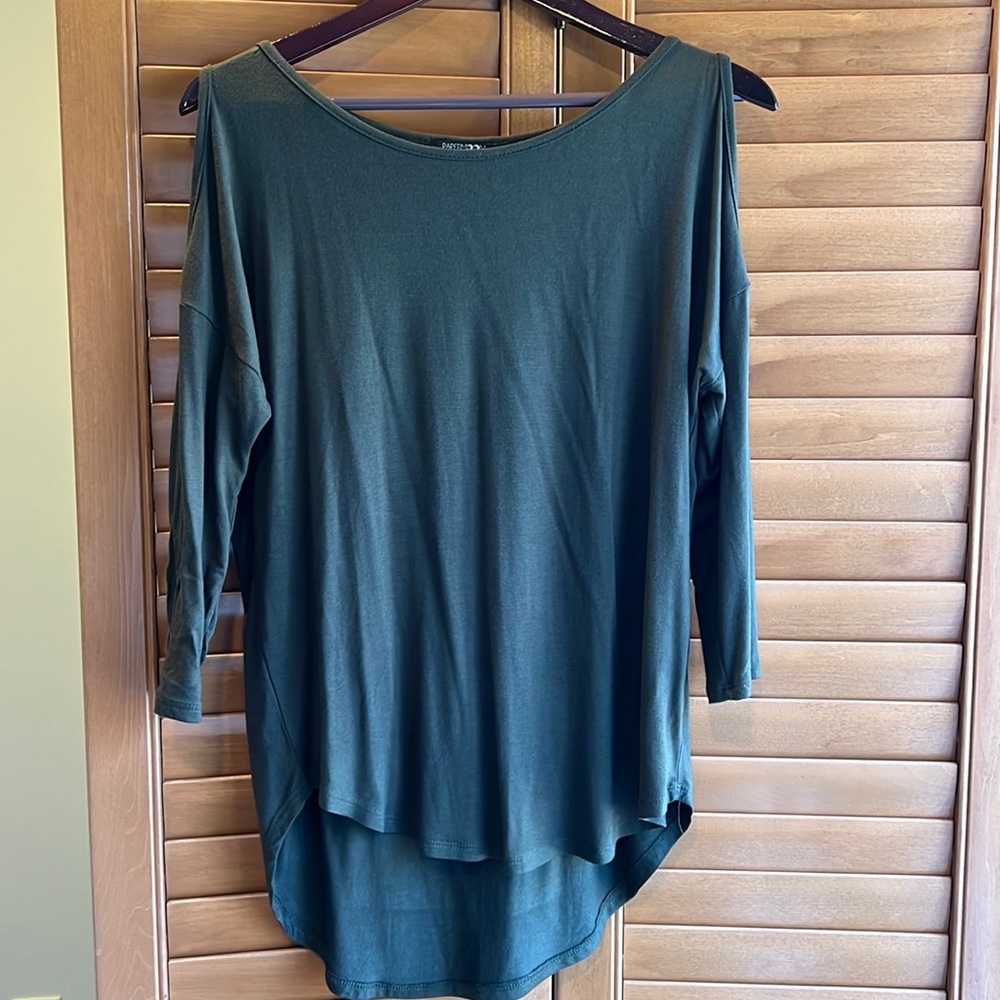 Army green shirt